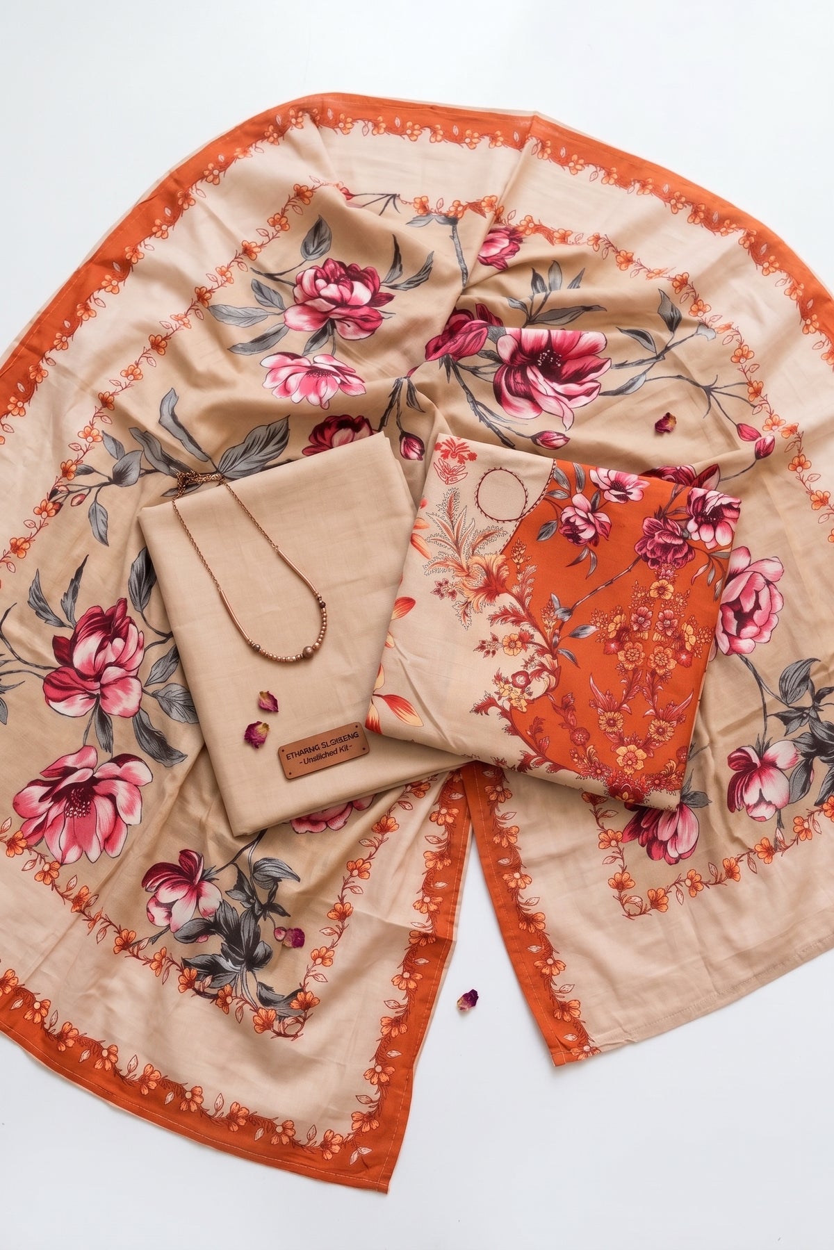 Digital Printed Linen 3-Piece Suit