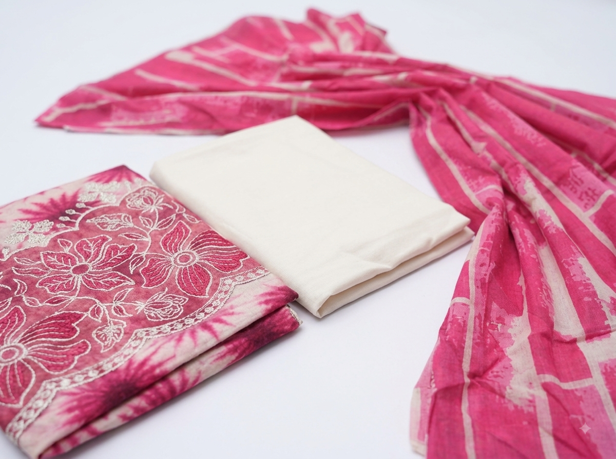 JJ Printed & Boarder Emb Lawn 3PC