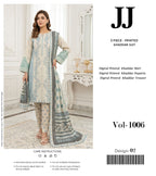 JJ – 3 Piece Printed Khaddar Suit | Vol-1006