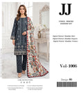 JJ – 3 Piece Printed Khaddar Suit | Vol-1006